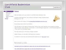 Tablet Screenshot of larchfieldbadmintonclub.co.uk